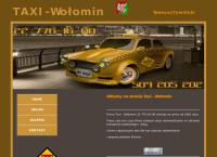 Strona internetowa z Taxi Wołomin