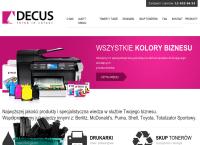 Strona internetowa z Decus Druk S.Spanier S.Ozdoba Sp.J.