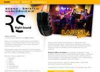 Strona internetowa z Rightsound