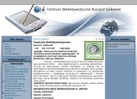 Strona internetowa z Centrum Detektywistyczne Ryszard Sadowski