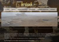 Strona internetowa z Pracownia Badań i Usług Archeologicznych - Archaia