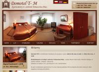 Strona internetowa z Domotel Tm- Apartamenty W Centrum