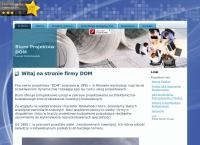 Strona internetowa z Biuro Projektów \"dom\" Wołów, Brzeg Dolny, Wińsko, Trzebnica