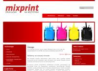 Strona internetowa z Drukarnia Mixprint