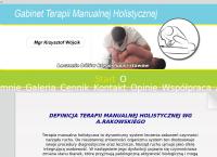 Strona internetowa z Gabinet Terapii Manualnej Holistycznej