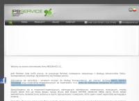 Strona internetowa z Pbservice S.c.