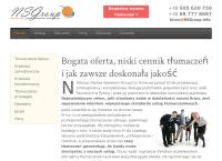 Strona internetowa z NSGroup