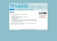 Strona internetowa z M-Liczyk Monika Ojrzeńska