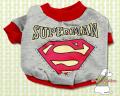 Ubranko dla Psa!Koszulka dla psa! Superman Grey 4PawsFashion