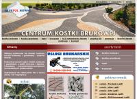 Strona internetowa z Brukpol Nowak. Sprzedaż Kostki Brukowej