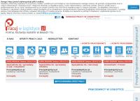 Strona internetowa z Pracujwlogistyce.pl