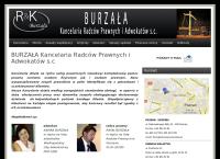 Strona internetowa z Burzała Kancelaria Radców Prawnych i Adwokatów