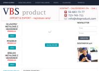 Strona internetowa z Vbs Product Stanisław Żuchowski