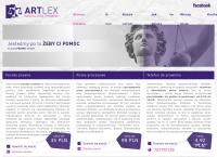 Strona internetowa z Kancelaria prawna ARTLEX
