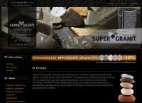 Strona internetowa z Super-Granit Kamieniarstwo