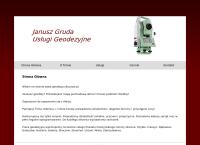 Strona internetowa z Janusz Gruda Usługi Geodezyjne