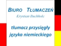 Biuro Tłumaczeń Krystian Buchholc Tłumacz Przysięgły Języka Niemieckiego