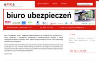 Strona internetowa z Biuro Ubezpieczeń \"emka\" Małgorzata Kalinowska