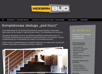 Strona internetowa z Modernbud Łukasz Zdęba