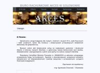 Strona internetowa z Akces Biuro Rachunkowe