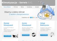 Strona internetowa z Klimatyzacja - Serwis S.c.