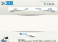 Strona internetowa z STAPLEX S.C. plexi pcv poliwęglan filamenty do druku (folie ploterowe samoprzylepne ORACAL)