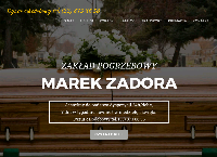 Strona internetowa z ZADORA - Zakład Pogrzebowy Zator
