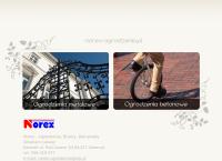 Strona internetowa z Norex - Ogrodzenia, Bramy, Balustrady