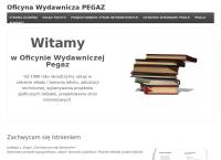 Strona internetowa z Oficyna Wydawnicza PEGAZ. Rafał Kulig