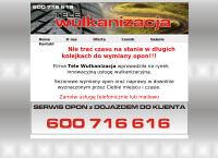 Strona internetowa z Tele Wulkanizacja