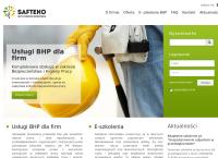 Strona internetowa z Safteko