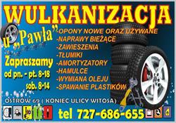 Wulkanizacja U PAWŁA Zakład Wulkanizacyjno-Usługowy Paweł Motoła