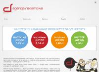 Strona internetowa z Dejavu Agencja Usługi Reklamowe