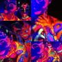 bodypainting uv, pokaz taneczny