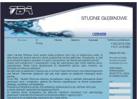 Strona internetowa z TBA Studnie Wiercone