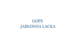 Gminny Ośrodek Pomocy Społecznej
