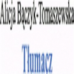 Bączyk-Otocka Alicja. Tłumacz przysięgły jęz. francuskiego i hiszpańskiego