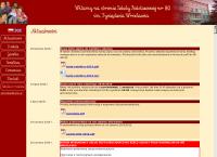 Strona internetowa z Szkoła Podstawowa Nr 80