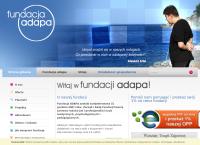 Strona internetowa z Fundacja ADAPA (Fundacja Na Rzecz Osób z Autyzmem i Innymi Zaburzeniami Rozwoju)