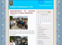 Strona internetowa z Szkoła Podstawowa Nr 82