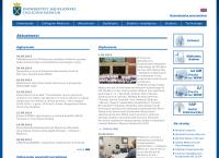 Strona internetowa z Uniwersytet Jagielloński Collegium Medicum
