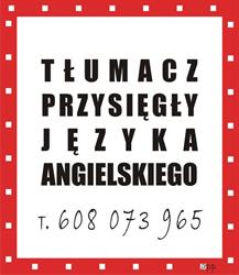 Paternoga Ireneusz. Tłumacz przysięgły jęz. angielskiego