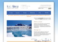 Strona internetowa z ACC Klimar. Klimatyzacja, wentylacja, chłodnictwo. Sprzedaż, serwis, montaż