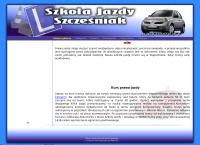 Strona internetowa z Szcześniak Sławomir. Szkoła jazdy