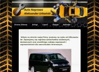 Strona internetowa z Auto Naprawa Aleksander Urbański