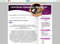 Strona internetowa z Centrum Zdrowia Zwierząt. Przychodnia weterynaryjna