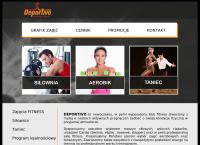Strona internetowa z Fitness Klub Deportivo