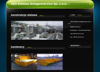 Strona internetowa z EAS Einhaus Anlagenservice Sp. z o.o.