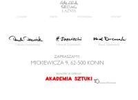 Strona internetowa z Łaźnia. Galeria sztuki