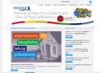 Strona internetowa z Centrum Języka Angielskiego. Nauczanie Dzieci Metodą Helen Doron